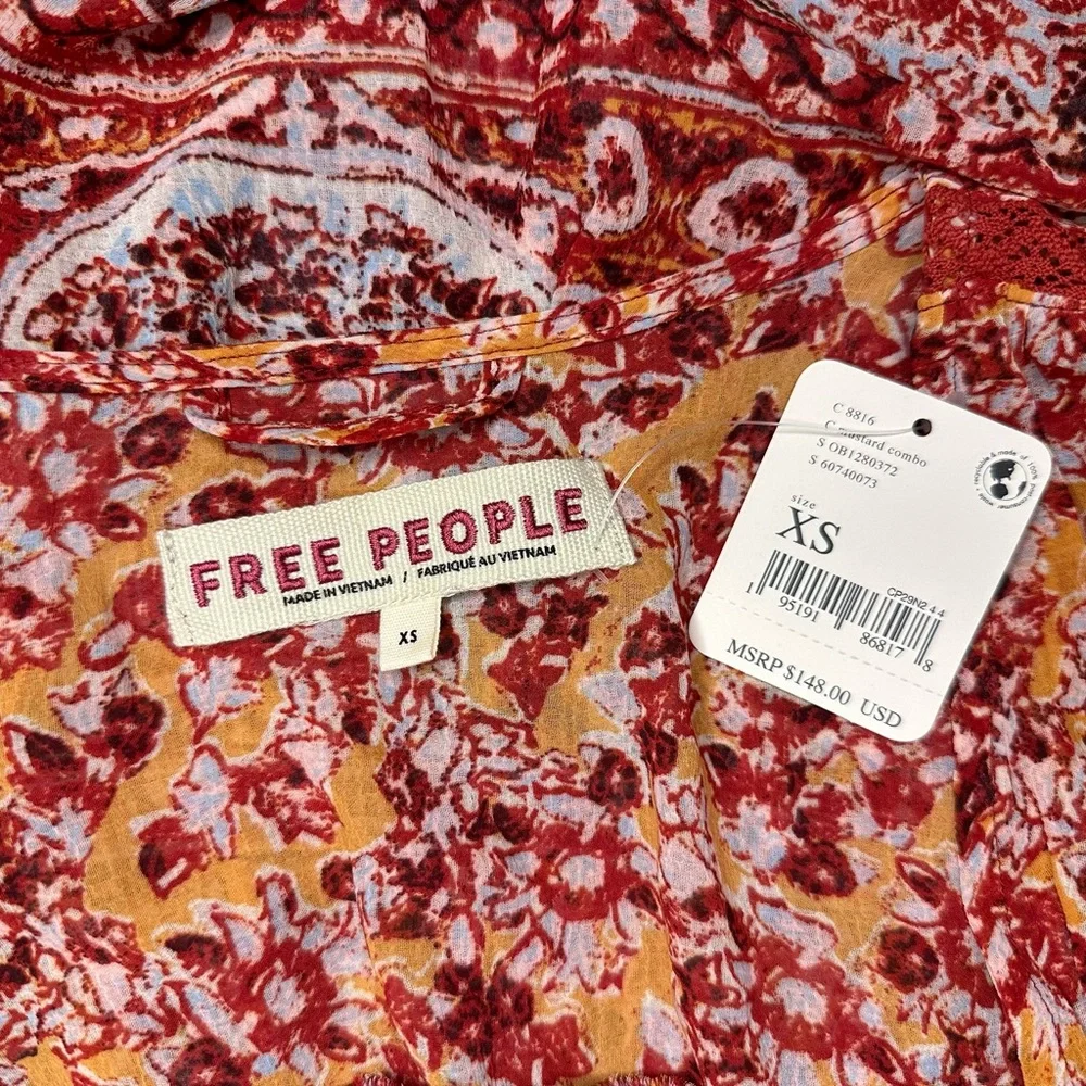 Free People Lorraine Tiered Kimono Top
